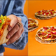 The Quesalupa, left, and the Mexican Pizza, right